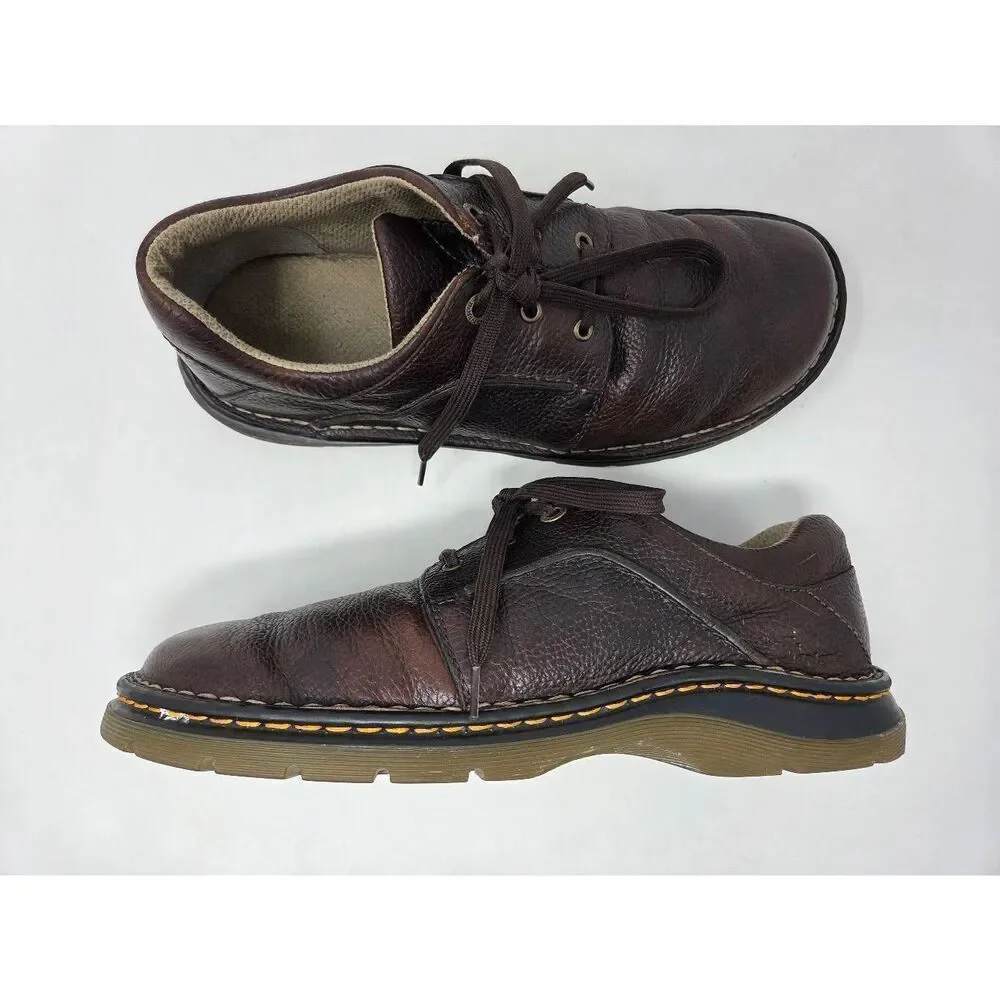 DR MARTENS BROWN LEATHER OXFORDS SHOES AW004 MEN'S SIZE US 12 M LACE UP 11194